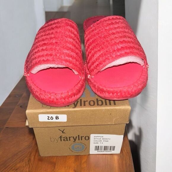 FARYL by Faryl Robin Monty Slide Sandals Size: 7.5 NIB - Picture 2 of 6